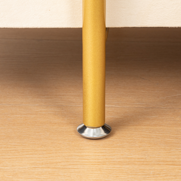 kledingrek -Kapstok met Opbergbox – Goud & Beige - 180cm x 63cm - Afbeelding 6
