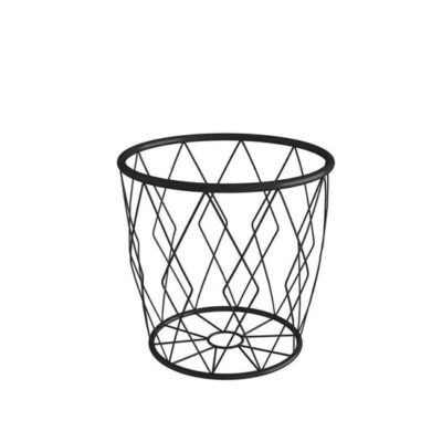 Luxaliving - Opbergmand draadstaal - Draadmand - 30 Liter - 30 x 30 cm - Zwart