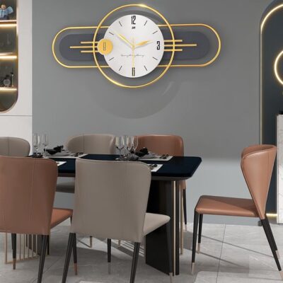 Moderne wandklok goud - design wandklok