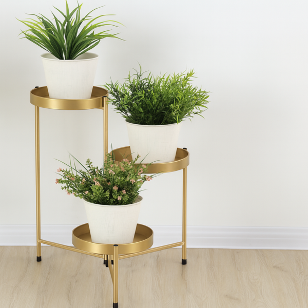 Luxaliving Plantenhouder - Goud/Metaal - B49xH60CM - Afbeelding 3