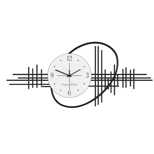 Wand klok Zwart -wit