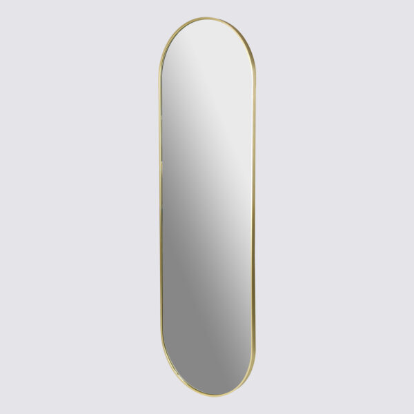Luxaliving Passpiegel - Ovaal - Goud - Metaal - Veiligheidsglas -  160x50cm - Afbeelding 4