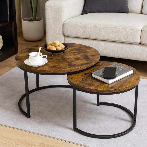 Salontafel Set Rond - Afbeelding 3